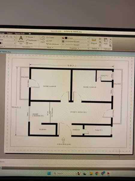 Tirane, shes apartament 2+1+Aneks+Ballkon Kati 4., 92 m² (21 dhjetori)