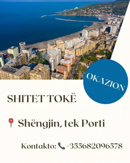 Shitet truall ne bregdet, ngjitur me portin ne Shengjin 2.100 m²
