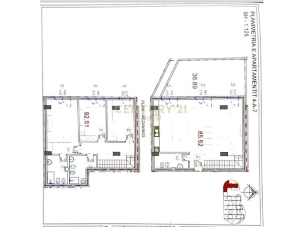 Tirane, shes apartament 3+1+3 , 250 m² 305.000 € (Kodra e Diellit)