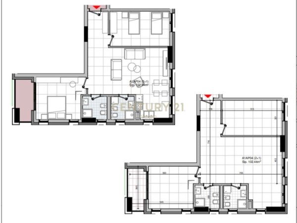 Tirane, shes apartament 2+1+2 , 122 m² 292.000 € (Bulevardi i Ri)