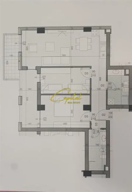 Tirane, shitet apartament 2+1 Kati 8, 110 m² 177.000 € (DON BOSKO)