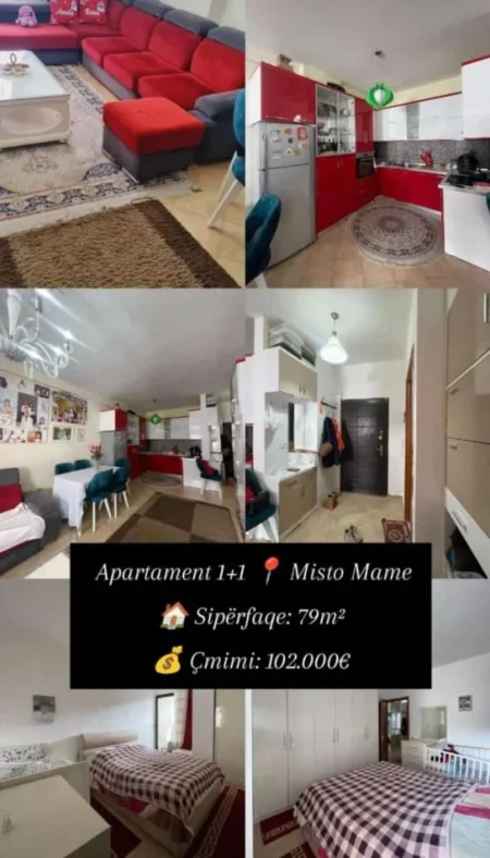 Tirane, shitet apartament 1+1 , 79 m² 102.000 € (misto mame)