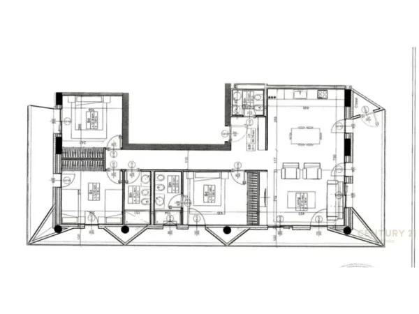 Tirane, shes apartament 3+1+3 +2 Poste Parkimi , 193 m² 750.000 € (Komuna e Parisit)