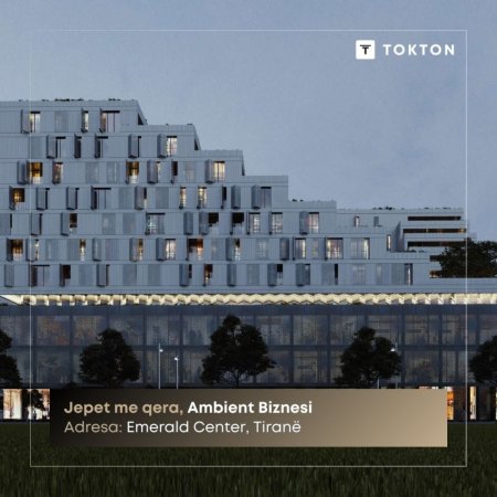 Tirane, jepet me qera ambjent biznesi Kati 6, 100 m² 600 € (RRuga 5 Maji, Emerald Center, TT 1871)
