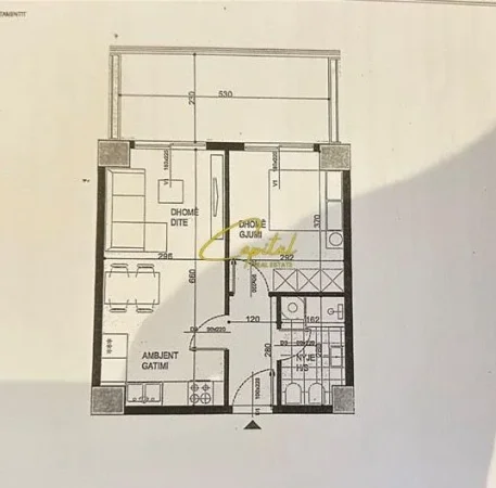 Tirane, shitet apartament 1+1 Kati 2, 77 m² 108.000 € (ISH FUSHA AVIACIONIT)