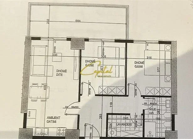 Tirane, shitet apartament 2+1 Kati 3, 117 m² 163.000 € (ISH FUSHA AVIACIONIT)