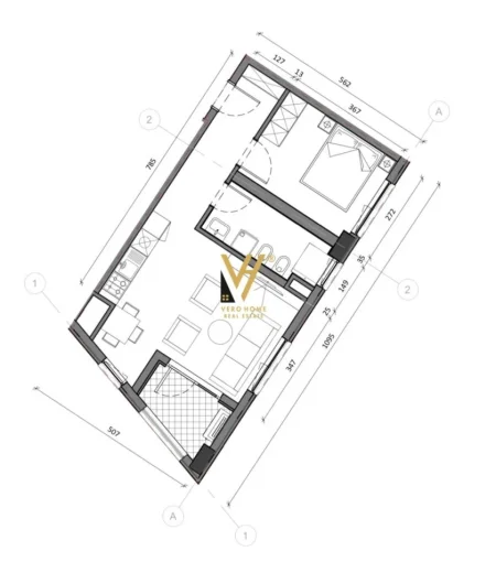 Tirane, shitet apartament 1+1+Ballkon Kati 5, 64 m² 103.050 € (ALI DEMI)