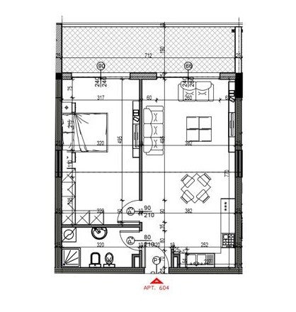 Tirane, shitet apartament 1+1+BLK Kati 6, 86 m² 84.848  (Oxhaku)