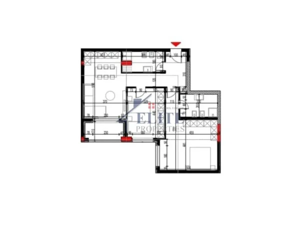 Tirane, shitet apartament 2+1+Ballkon Kati 6, 122 m² 121.850 € (Paskuqan)