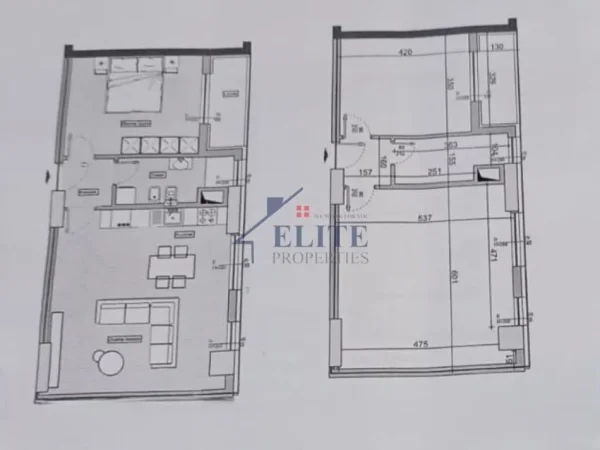 Tirane, shitet apartament 1+1+Ballkon Kati 3, 78 m² 180.600 € (Jordan Misja)