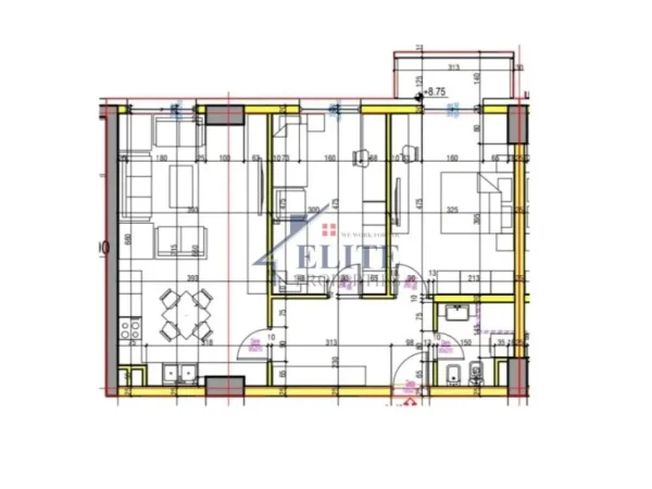 Tirane, shitet apartament 2+1+Ballkon Kati 3, 101 m² 131.690 € (Urban Gate Astir)