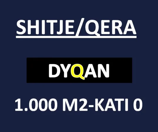 JEPET ME QERA OSE SHITET 1000 M2 DYQAN PER AKTIVITETE TE NDRYSHME KATI 0 RR.KRYESORE-UNAZA E RE
