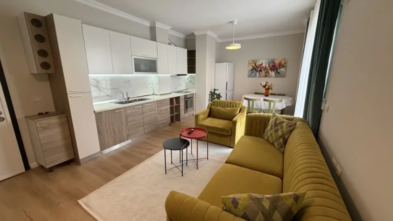 Tirane, jepet me qera apartament+verande | Penthouse 1+1 Kati 7, 84 m² 390 € (Fresk, te hotel Gaxherri)