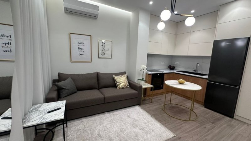 Tirane, jepet me qera apartament 1+1+Ballkon Kati 8, 50 m² 650 € (Bulevardi i ri)