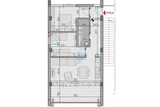 Himare, shitet Vile 2+1 Kati 2, 86 m² 600.000 € 