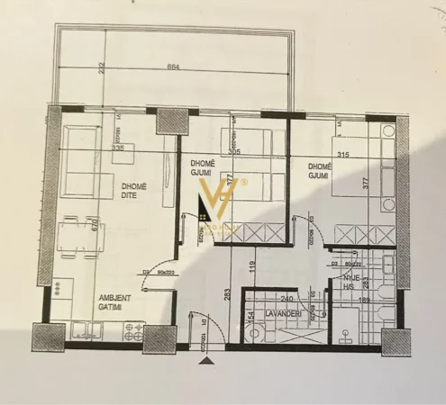 Tirane, shitet apartament 2+1+Ballkon , 117 m² 164.500 € (ISH FUSHA E AVIACIONIT)