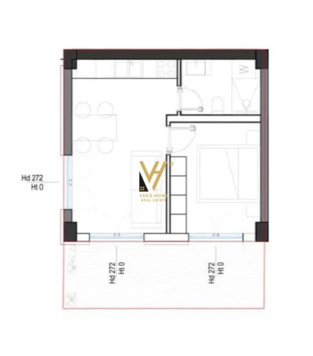 Vlore, shitet apartament 1+1+Ballkon Kati 0, 59 m² 175.200 € (DHERMI)