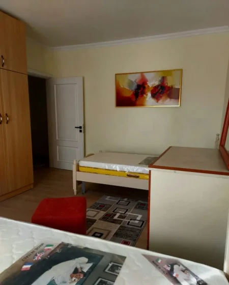 Tirane, jepet me qera apartament 1+1+Ballkon Kati 5, 60 m² 400 € (Ali demi prane shkolles kushtrimi i lirise)