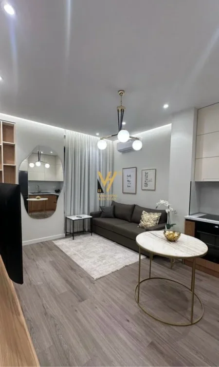 Tirane, jepet me qera apartament 1+1+Ballkon Kati 8, 50 m² 650 € (ISH STACIONI I TRENIT)