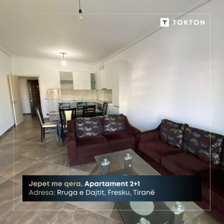 Tirane, jepet me qera apartament 2+1 Kati 4, 110 m² 380 € (Rruga e Dajtit, Fresku, Tiranë, TT 1894)