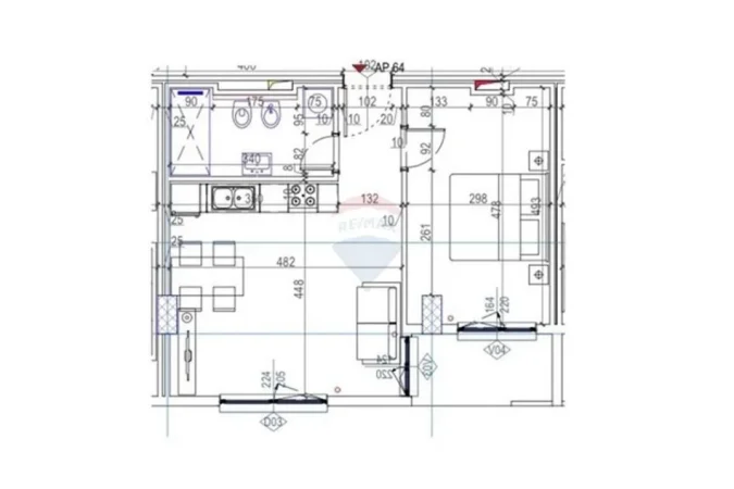 Tirane, shitet apartament 1+1+Ballkon Kati 5, 64 m² 180.000 € 
