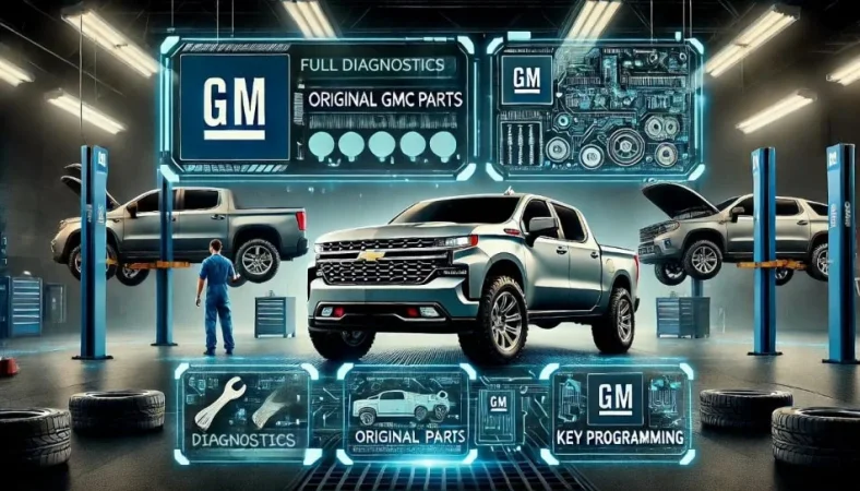 🔧 Shërbime Diagnostikuese, Porositje Pjesësh Origjinale dhe Programim Fob-i për GMC-në Tuaj! 🚗