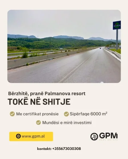 Tirane, shitet toke , 6.000 m².