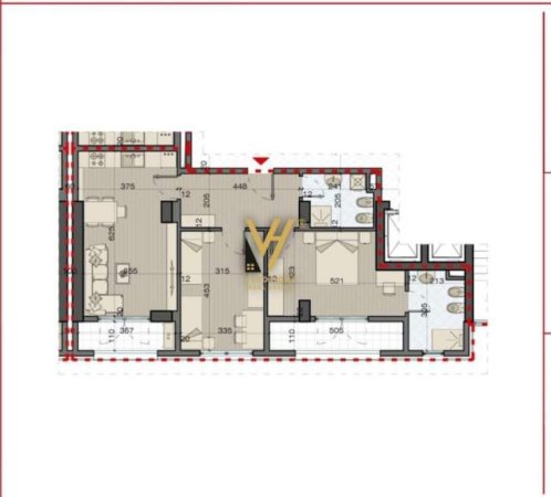Tirane, shitet apartament 2+1+A+BLK Kati 7, 116 m² 151.800 Euro (bulevardi i ri)