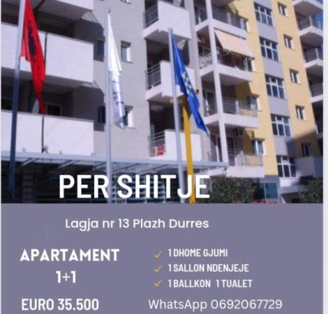 shitet apartament plazh durres