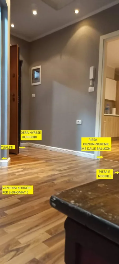 Apartament cilësor, luksoz, kompletuar, tip 3+1, 130m², 2-banjo, 3-ballkone, kat 8, Pallat Ri 8-kate mbi tokë, Qera 2000€/muaj, tek Sheshi Uillson/ Bllok qendër Tiranës