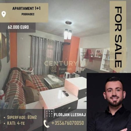 Pogradec, shitet apartament 1+1+BLK Kati 4, 83 m² 62.000 Euro (Pogradec)