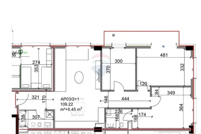 Tirane, shitet apartament 3+1+Ballkon Kati 4, 124 m² 286.000 € 