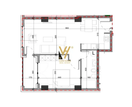 Tirane, shitet apartament 1+1+Ballkon Kati 4, 77 m² 177.800 € (MINISTRIA E JASHTME)