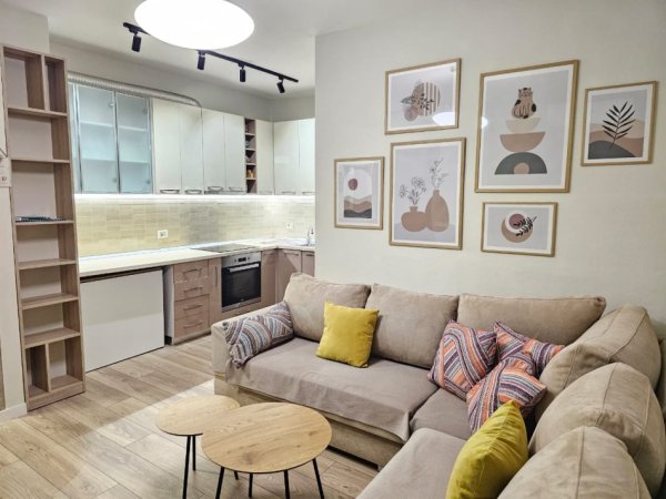 Tirane, jepet me qera apartament 1+1 Kati 4, 550 € (fusha e aviacionit)