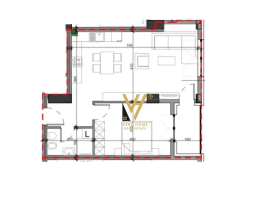 Tirane, shitet apartament 1+1+Ballkon Kati 4, 78 m² 180.000 € (MINISTRIA E JASHTME)