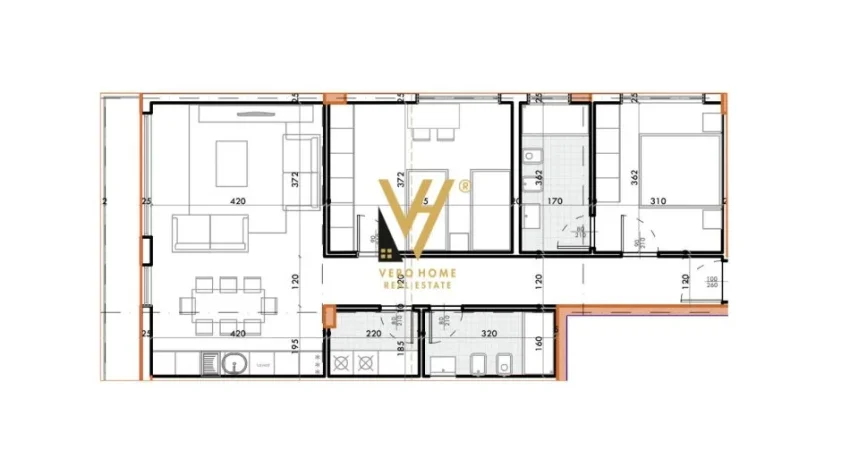 Tirane, shitet apartament 2+1+Ballkon Kati 2, 110 m² 188.530 € (MJULLE BATHORE)