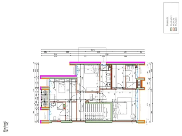 Tirane, jepet me qera Vile 3 Katshe Kati 3, 286 m² (Rezidenca Green Valley)