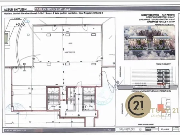 Tirane, jepet me qera ambjent biznesi Kati 0, 474 m² 7.000 € (SQUARE21)