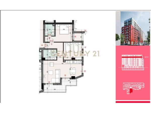Tirane, shitet apartament Kati 2, 115 m² 185.000 € 
