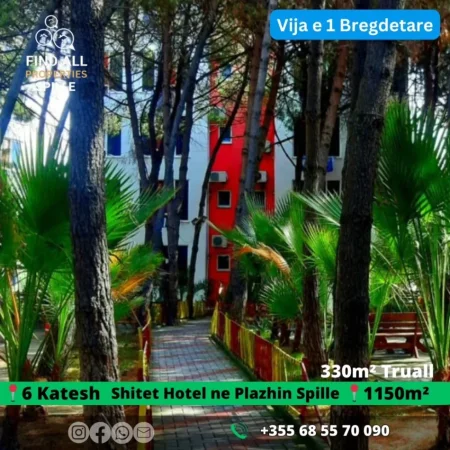 Spille, shitet hotel Ndërtesë 6 Katëshe, 1.150 m² (rruga e pishave)