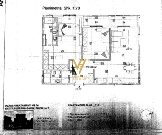 Tirane, shitet apartament 2+1+Ballkon Kati 6, 108 m² 127.950 € (PASKUQAN)