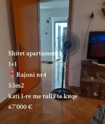Tirane, shitet apartament Kati 1, 