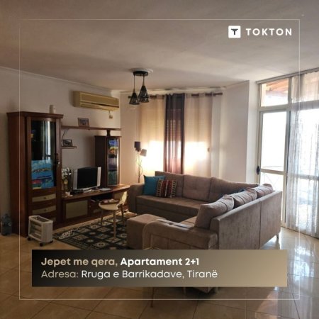 Tirane, jepet me qera apartament 2+1 Kati 9, 112 m² 660 € (Rruga e Barrikadave, Qendër, Tiranë, TT 1899)