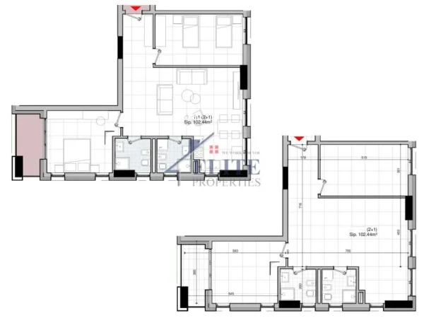 Tirane, shitet apartament 2+1+Ballkon Kati 2, 122 m² 304.200 € (Bulevardi i Ri)