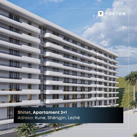 Shengjin, shitet apartament 2+1 Kati 4, 95 m² (Kune, Shëngjin, Lezhë, TT 1907)