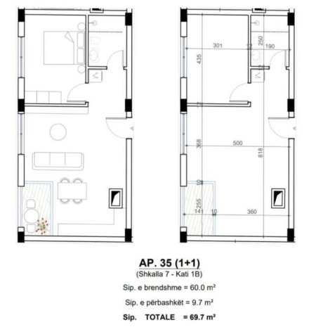 Sarande, shes apartament 1.450 Euro/m2 (Sarande)