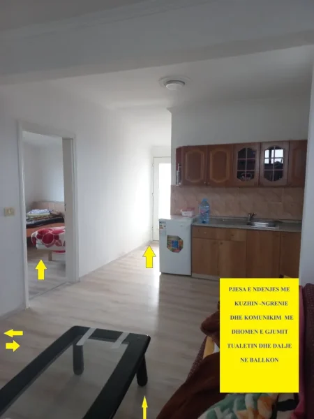 Tirane, Shitet Apartament tip 1+1, +ballkon, kat 6, pallat i vitit 1999 me 6-kate, sip. 55m², Cmimi 8'500'000 Leke , 20m nga Ura Brrylit, në rr. Hodo Beg, pranë Lanës, afër kryqëzimit të blv B. Curri me rr. Kont Leopolt Bertold, 8-min në këmb nga qendraTiranës