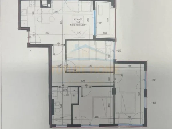 Dhermi - Palase, shitet apartament Kati 3, 122 m² 342.000 € (DHERMI)