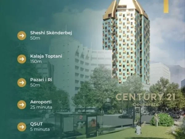 Tirane, shes apartament 1+1 , 72 m² 350.000 € (Pazari I ri)