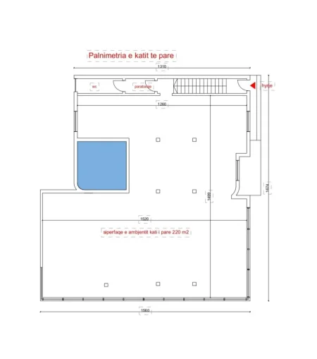 Tirane, jepet me qera ambjent biznesi Kati 2, 220 m² 2.000 € (21 DHJETORI)